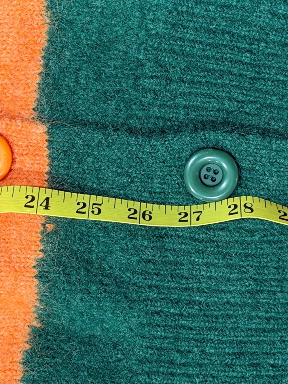 FARM Rio Vintage Waves Multicolor Knit Cardigan Blue & Purple Medium Oversized - Picture 7 of 7